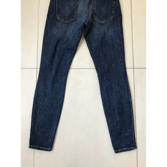 Current/Elliott Stiletto Low Rise Polka Dot Skinny Crop Stretch Jeans - Picture 10 of 10